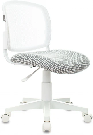 Кресло детское CH-W296NX белый TW-15 гусин.лапка Morris-1 сетка/ткань крестов. пластик Бюрократ CH CH-W296NX/GF-LT