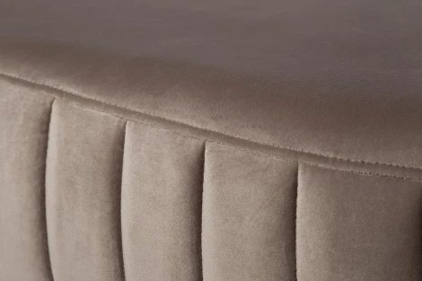 Банкетка Garda Decor N-BH2009 BG BR (Хром/Серо-бежевый)