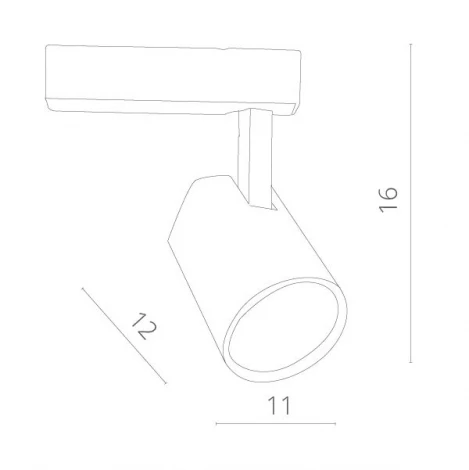 Трековый светильник Arte Lamp Amico A1830PL-1WH