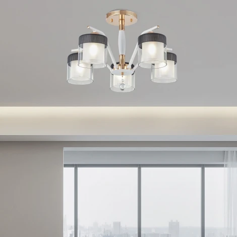 Потолочная люстра на штанге Arte Milano Napoli-2646 332646/5 FGD+WT (220V, подвески)