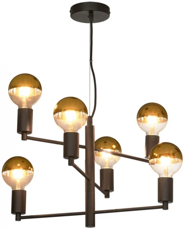 Подвесная люстра ярусная Lussole Huron LSP-8156-G (220V, на тросе, IP21)