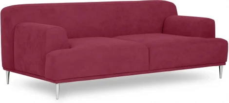 Диван Portofino 2-х местный ОГОГО (арт.604116), (Рогожка/Бордовый)