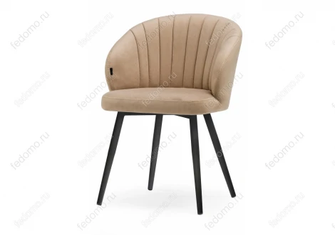 Стул Woodville на металлокаркасе Бэнбу velutto 05 / черный 462396