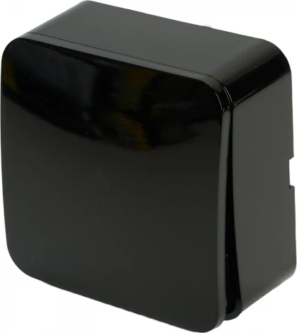 Переключатель одноклавишный (черный) Stekker София 49387