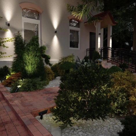 Грунтовый светильник Odeon Light Stima 6647/10GL3 черный/металл IP67 LED 10W 3000K 220V