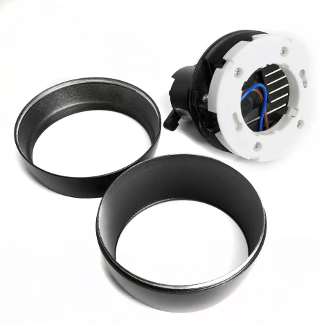 Светильник трековый однофазный Feron AL164 48547 GX53, черный (220V, круглые)