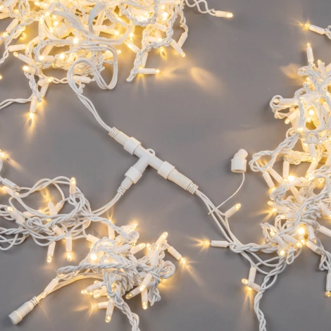 Соединитель для гирлянд серии F90RPO Т-образный 1 вход-2 выхода белый Uniel UTC-F90 Y3 WHITE