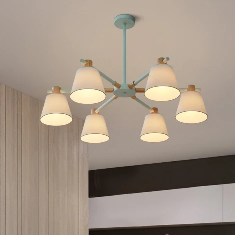 Потолочная люстра на штанге Natura A Blue 6 ImperiumLoft Naturaab (177991-26) (220V)