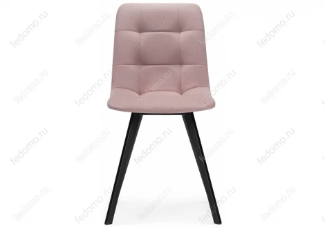 Стул на металлокаркасе Чилли черный / розовый