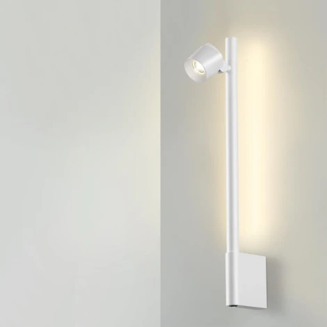 Светильник настенный диммируемый (выключатель) Novotech Fermo 359312 OVER белый LED 7W+7W 4000K 220V (регулировка яркости)
