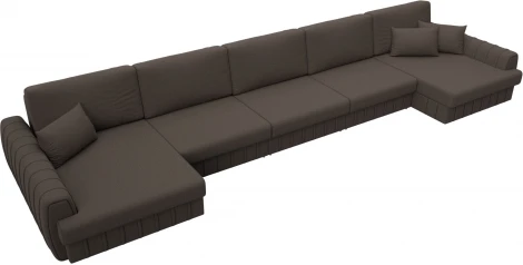 Диван П-образный Лига-057 НПБ МегаЛонг Лига Диванов (Рогожка) арт.129351