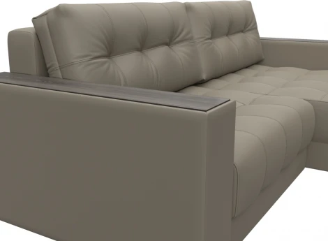 Диван угловой с декором Лига-049 НПБ Лига Диванов (Экокожа) арт.128466