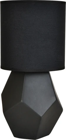 Настольная лампа Escada Diona 10205/T Black 1x40Вт E14, керамика/ткань, чёрный (220V, круглые)