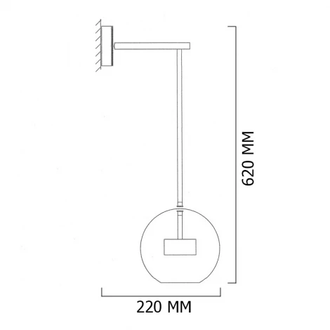 Настенный светильник ImperiumLoft Bubble-B-Wall01 Black (345213-26)