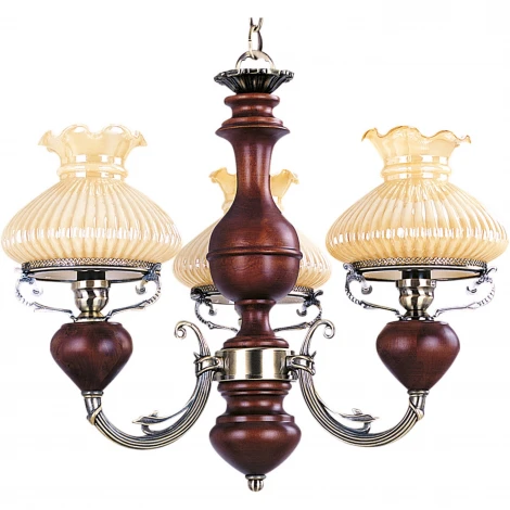 Подвесная люстра N-Light 835 835-03-02 красное дерево+бронза