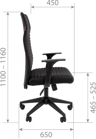 Компьютерное кресло CHAIRMAN 611 (Пластик,Ткань/Серый)