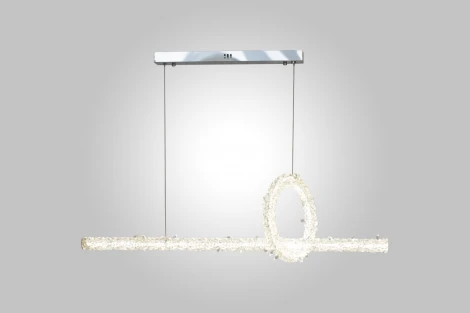 Подвесная люстра AM Group OVALE CH D1000+300 (220V, на тросе)