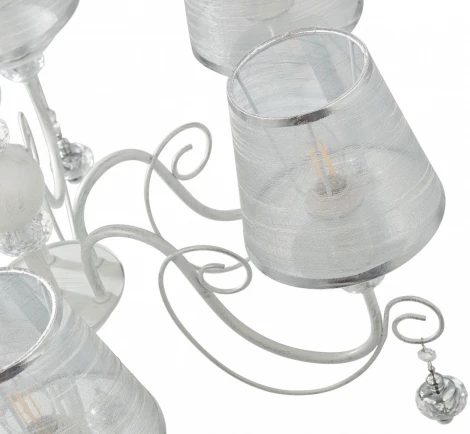 Подвесная люстра Arte Milano AM347620 347620/6 WT+SL (220V, подвески, на цепи)