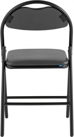 Стул складной Hagen экокожа серый каркас черный УТ000036848