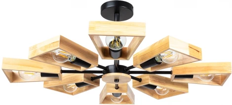 Потолочная люстра на штанге Arte Lamp Brussels A8030PL-8BK (220V)