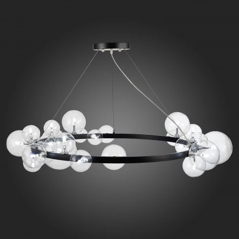 Подвесная люстра ST Luce Necton SL1165.403.24 (220V, на тросе, шарики, молекулы)