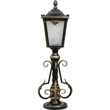 Наземный фонарь Кузнечное дело Квадро 26-001-ЧЗ (220V, ковка, под старину, IP54)