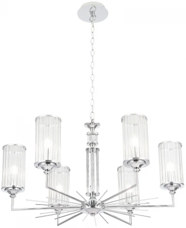Подвесная люстра Crystal Lux GLORIA SP6 CHROME (220V, на цепи)