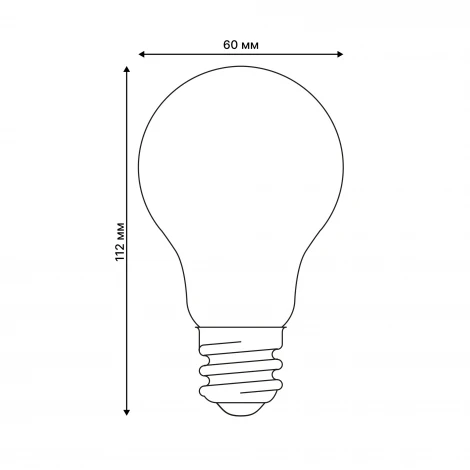 Лампочка светодиодная шар белая E27 9W 3000K Uniel LED-A60-9W/3000K/E27/FR GLH01WH