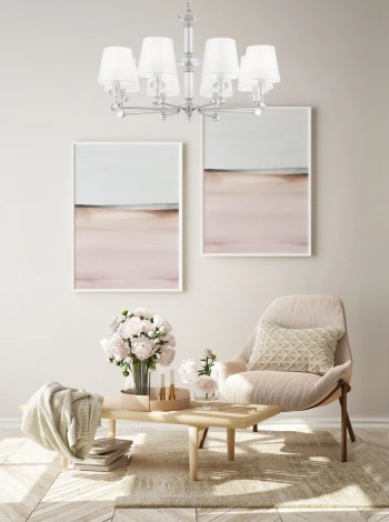 Подвесная люстра Maytoni Riverside MOD018PL-08CH (220V, на цепи)