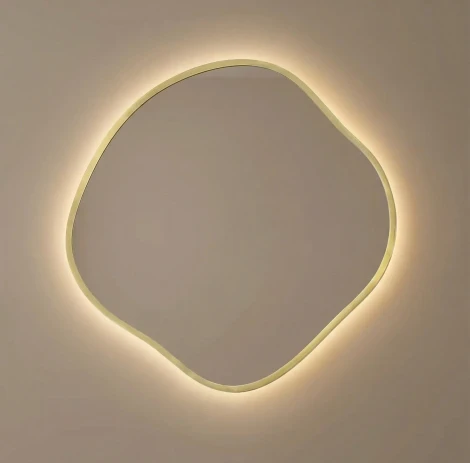 Organic M LED Gold Зеркало в раме с подсветкой Art-Zerkalo SM127LGL 13943
