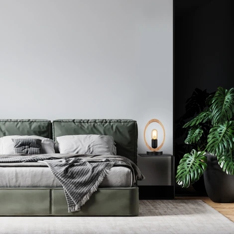 Интерьерная настольная лампа Escada Rustic 10196/T (220V, выключатель, кольцо)