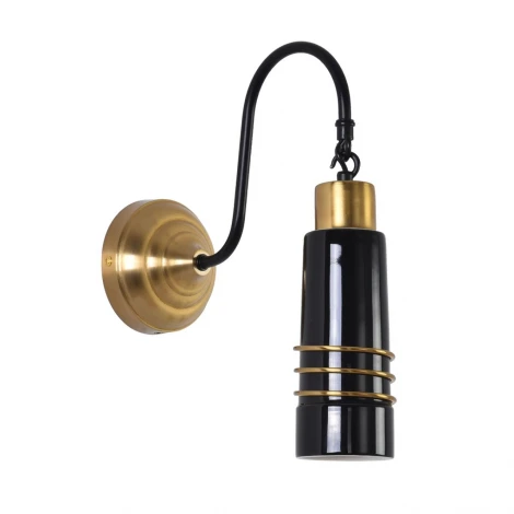 Бра Lumion Lilo 8361/1W золото/черный металл/керамика E27 60W 220V