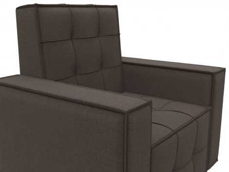 Кресло Лига-067 (ДВП,Дерево/Пластик/Рогожка/Коричневый) Лига Диванов 132286