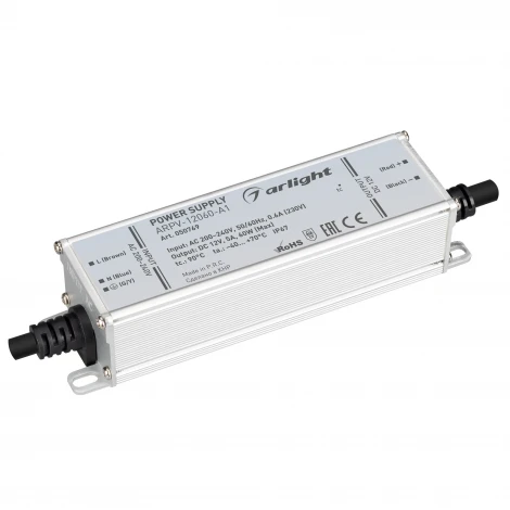 Блок питания ARPV-12060-A1 (12V, 5.0A, 60W) (Arlight, IP67 Металл) 050769