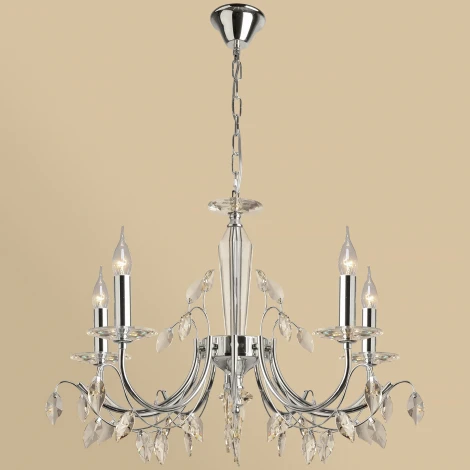 Подвесная люстра Reluce 08305-0.4-05 CR (220V, на цепи, подсвечник, свеча)