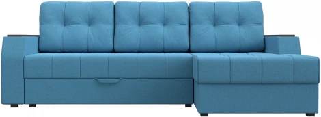 Диван угловой Эмир БС правый угол (Голубой/Рогожка) Лига Диванов арт.123556