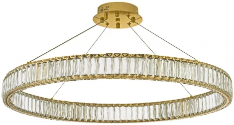 Подвесной светильник светодиодный Dio D`arte Caneva Caneva L 1.5.100.100 G (220V, хрусталь, на тросе, кольцо)