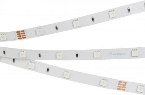 Светодиодная лента RT-B30-10mm 24V RGB (7.2 W/m, IP20, 5060, 5m) (Arlight, Открытый) 022066(2)