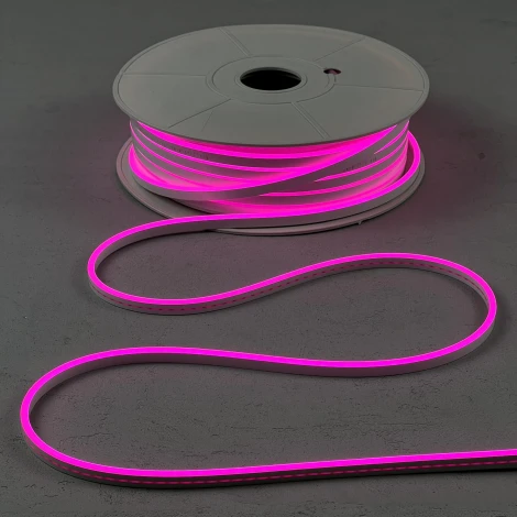 Односторонний Гибкий Неон 8х16мм Розовый 12В, IP65 Laitcom FR-23517