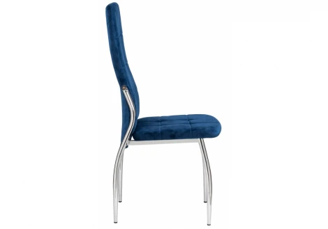 Обеденный стул на металлокаркасе Woodville Farini dark blue 11843