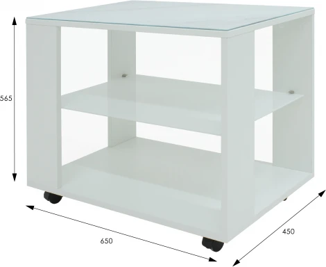 Стол журнальный BeautyStyle 5 белый/Luminar 189 от фабрики Mebelik