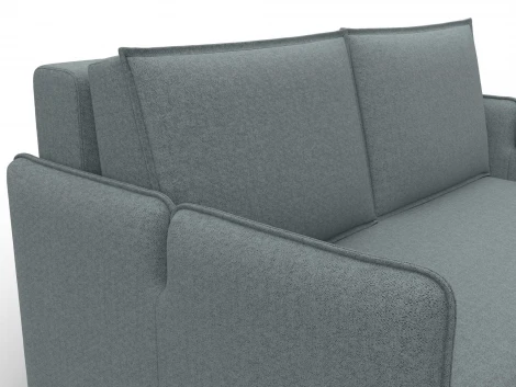 Диван прямой Лига-117 (ЛДСП,Брус,Фанера,Рогожка/Серый) Лига Диванов 137006