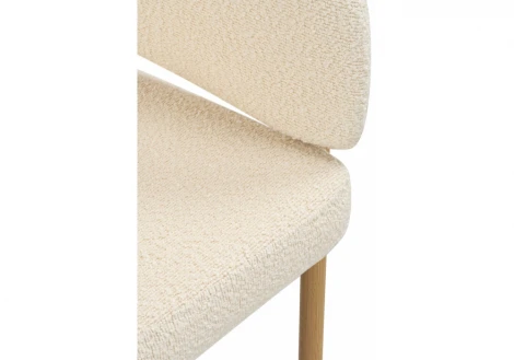 Стул на металлокаркасе Janin white / wooden metal 15931