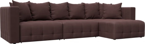 Диван угловой Лига-052 НПБ Лонг угол универсальный Лига Диванов (Замша) арт.128836