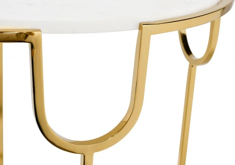 Стол журнальный с мраморной столешницей d45*60см Garda Decor арт.79MAL-7067