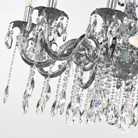 Подвесная люстра Bohemia AL7901 AL79101/10/250 A Ni (220V, подвески, на цепи, подсвечник, свеча)