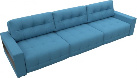 Диван прямой с полками Лига-053 НПБ Лонг Лига Диванов (Рогожка) арт.128910