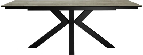 Стол DikLine SFE140 Керамика мрамор под дерево BG 110/подстолье черное/опоры черные (2 уп.) арт.00-00077310