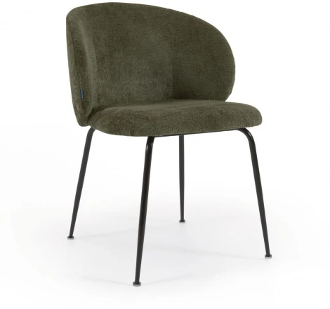 Обеденный стул La Forma (ex Julia Grup) Minna (Зеленый/ Сталь,Фанера,Пена)