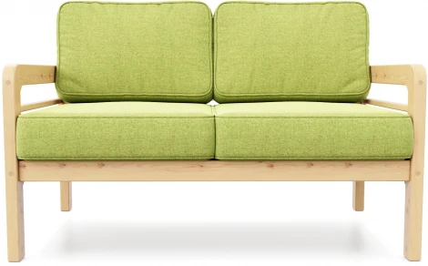 Диван Arsko прямой Бергер М сосна рогожка зеленая